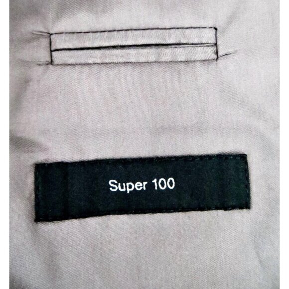 NEW! HUGO BOSS Super 100 Sport Coat Suit Jacket 100% Virgin Wool Gray SZ 42R - Picture 7 of 8